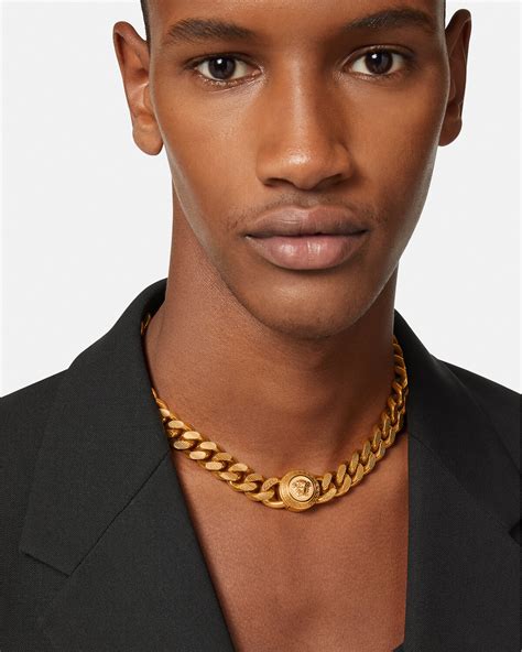 versace medusa necklace cheap|versace medusa necklace men's.